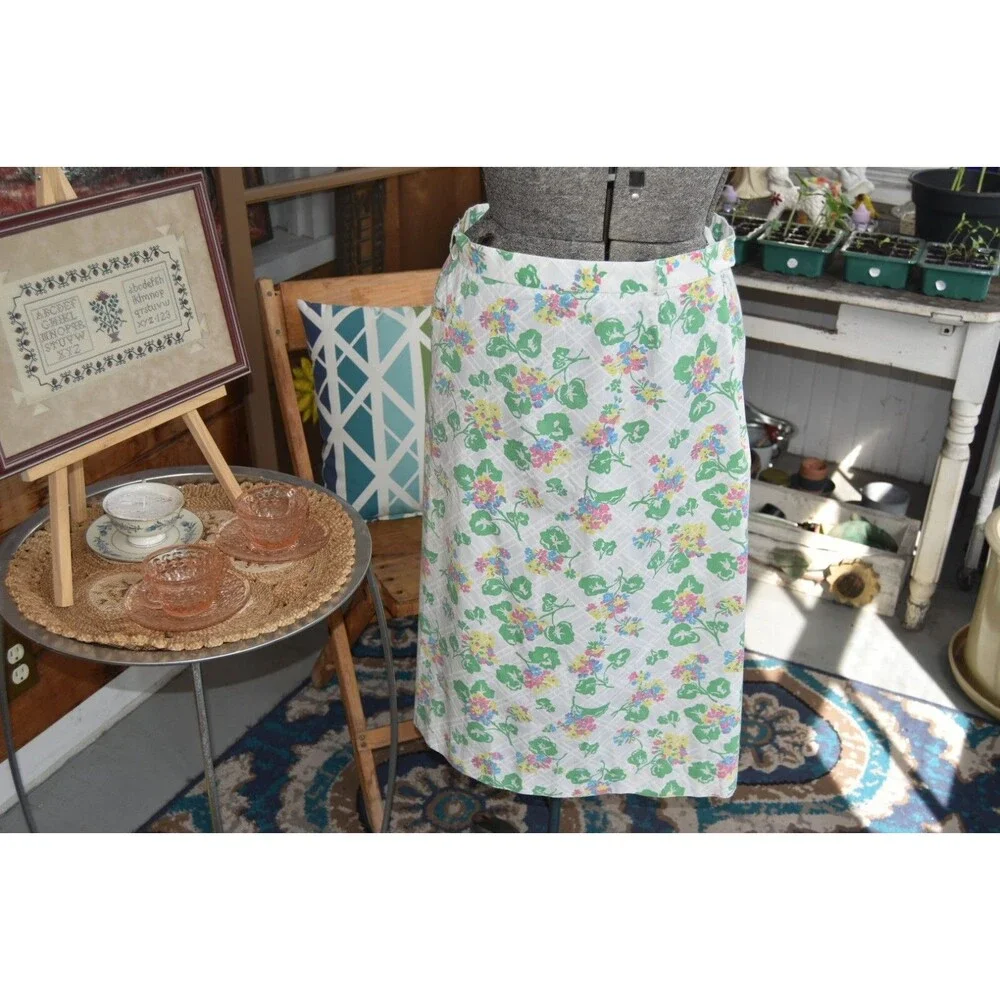 Vintage 1970s Gordons of Philadelphia Skirt High Waist Boho Mod Size Medium